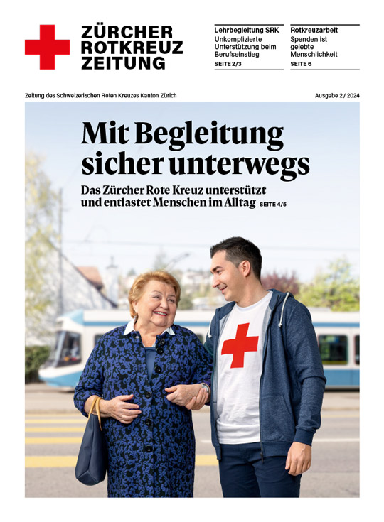Titelblatt der Zürcher Rotkreuz Zeitung, Ausgabe 02/2024