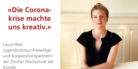 Laura Hew ist Jugendrotkreuz-Freiwillige und Kooperationspartnerin der Zürcher Hochschule der Künste.
