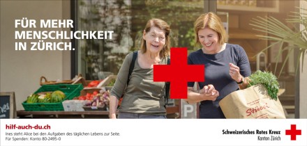 Imagekampagne Plakat Rotkreuz-Duo