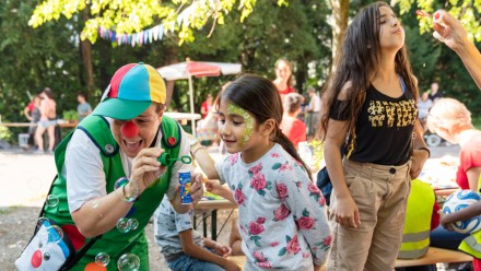 Redcross Clowns am Sommerfest vom Rotkreuz in Zürich